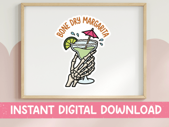 Bone Dry Margarita Skeleton Sticker: A Designer’s Review