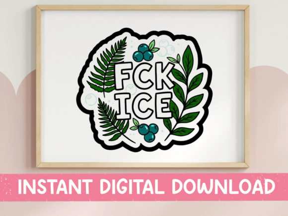 FCK ICE Botanical Protest SVG: A Designer’s Review