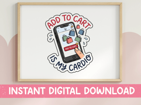 Review: Add to Cart is My Cardio Phone Sticker