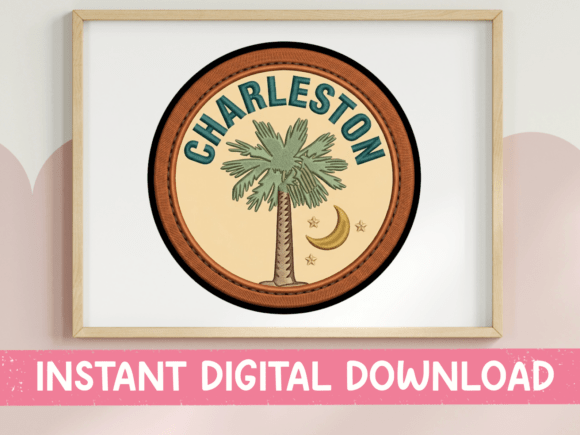 Review: Charleston Palm Tree Badge Sticker for Embroidery