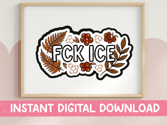 Review: FCK ICE Fall Boho Protest SVG for Embroidery