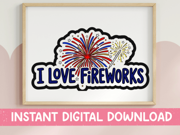 Review: I Love Fireworks 4th of July SVG for Stitchers