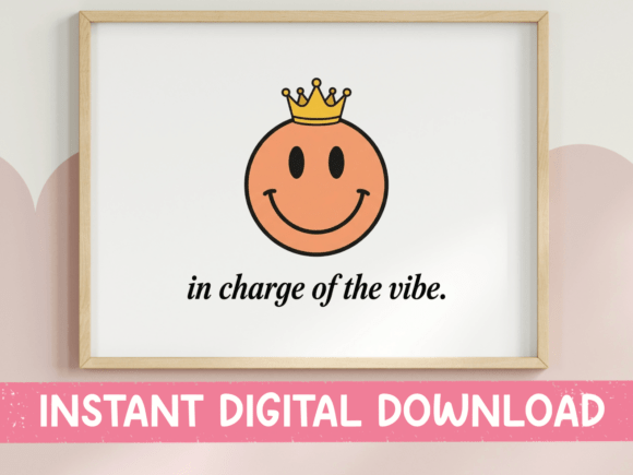 Review: In Charge of the Vibe Smiley SVG for Embroidery