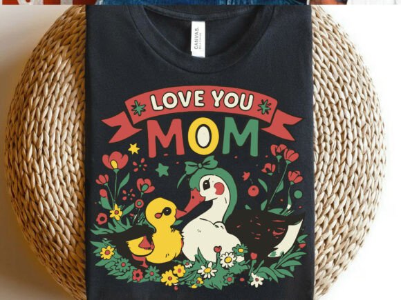 Review: Mother's Day Duck Illustration for Embroidery