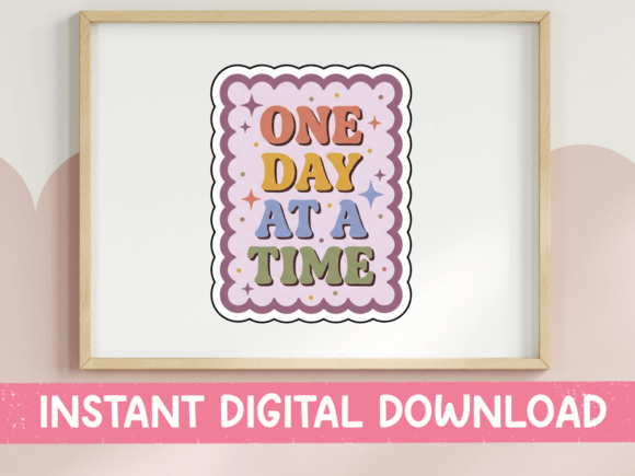 Review: One Day at a Time Retro Sticker for Embroidery