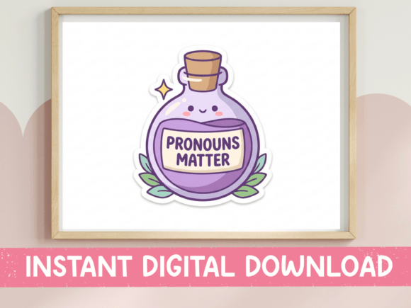Review: Pronouns Matter Potion Bottle SVG for Embroidery