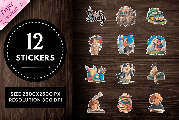 Review: School Life PNG Sticker Bundle for Embroidery