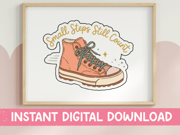 Review: Small Steps Still Count Sneaker Sticker