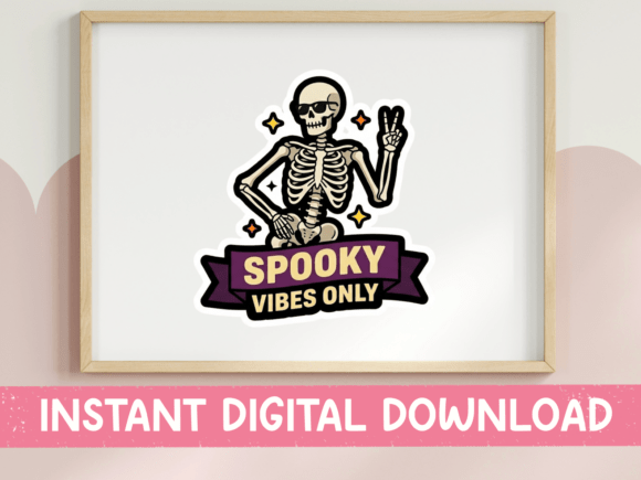 Review: Spooky Vibes Only Skeleton Sticker for Embroidery