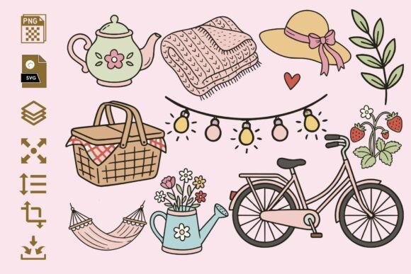 Reviewing Cozy Cottagecore Doodle Icons for Embroidery