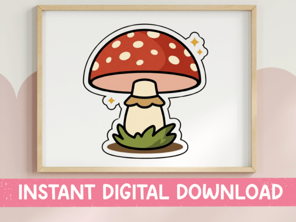 Reviewing the Cute Mushroom with Hat Sticker for Embroidery