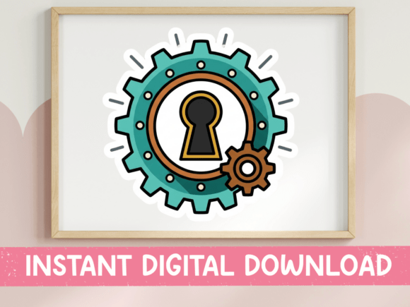 Reviewing the Gear Keyhole Steampunk Sticker Design