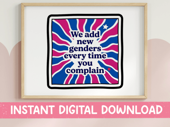 Reviewing the New Genders Sunburst SVG Red Blue