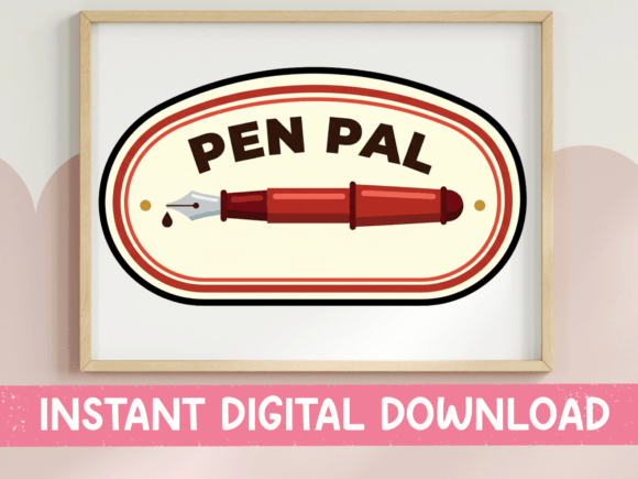 Reviewing the Pen Pal Retro Badge Sticker Design
